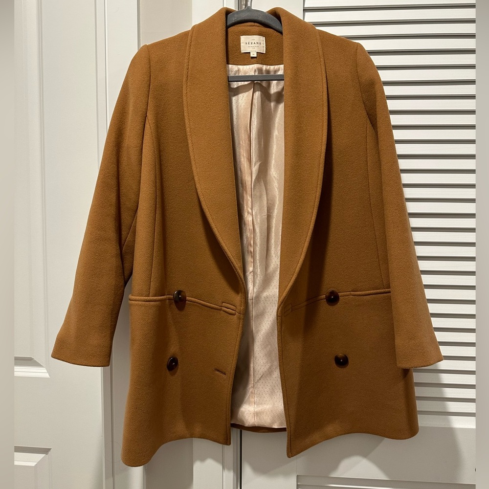NWOT Sezane James coat - Camel Sz FR 38 / US 6